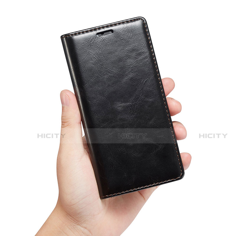 Handytasche Stand Schutzhülle Leder Hülle T01 für Huawei P20 Pro groß