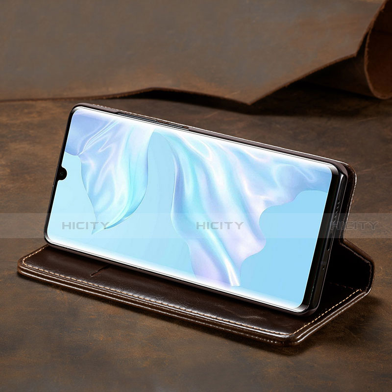 Handytasche Stand Schutzhülle Leder Hülle T01 für Huawei P30 Pro