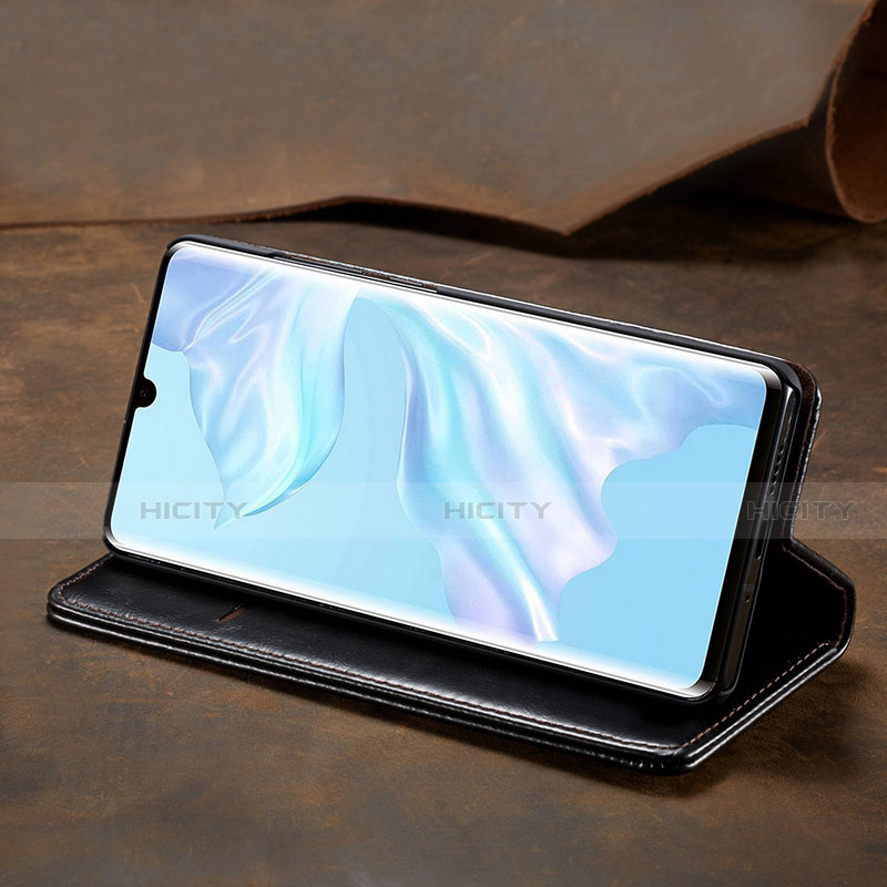 Handytasche Stand Schutzhülle Leder Hülle T01 für Huawei P30 Pro