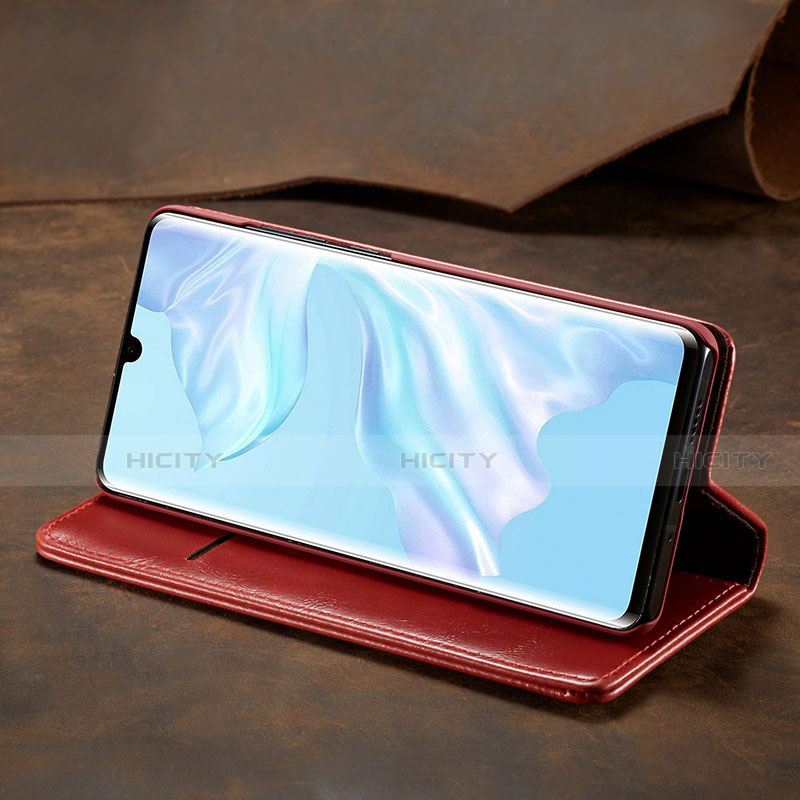 Handytasche Stand Schutzhülle Leder Hülle T01 für Huawei P30 Pro