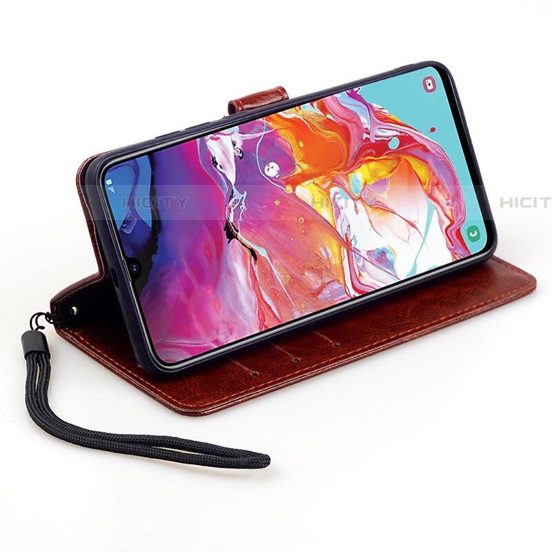 Handytasche Stand Schutzhülle Leder Hülle T01 für Samsung Galaxy A70