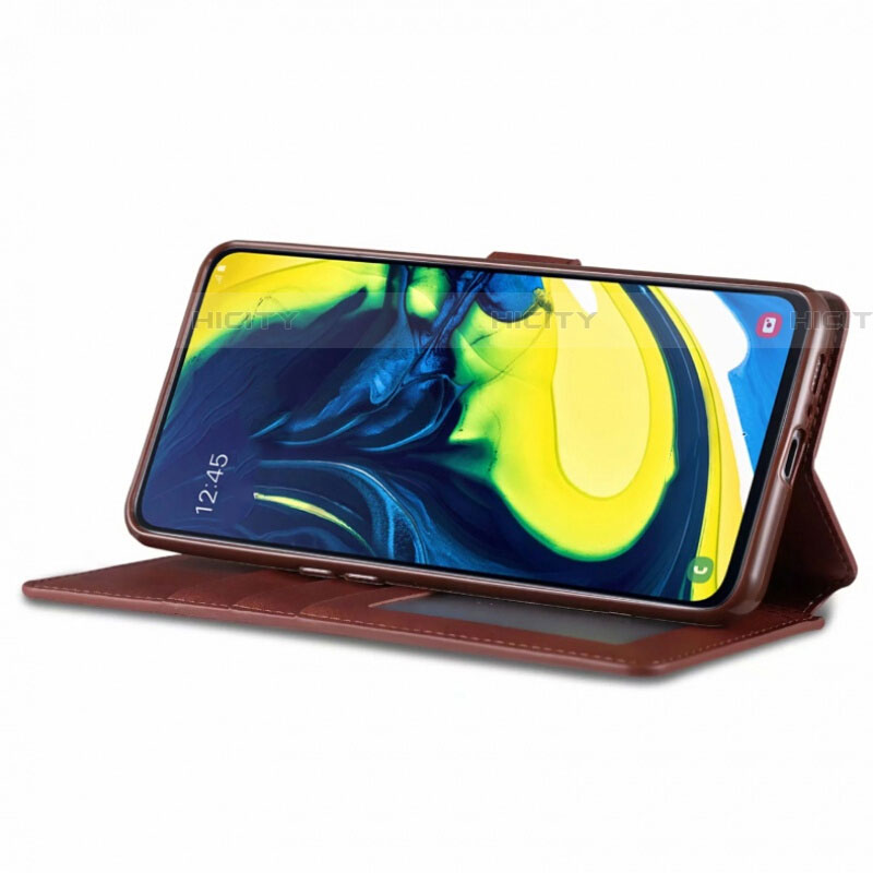 Handytasche Stand Schutzhülle Leder Hülle T01 für Samsung Galaxy A90 4G