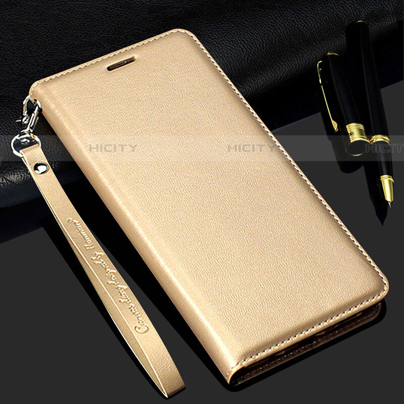 Handytasche Stand Schutzhülle Leder Hülle T01 für Samsung Galaxy S20 Plus 5G Gold