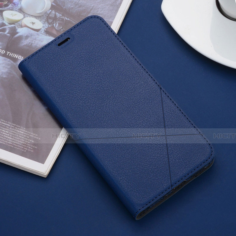 Handytasche Stand Schutzhülle Leder Hülle T02 für Apple iPhone 11 Pro Blau