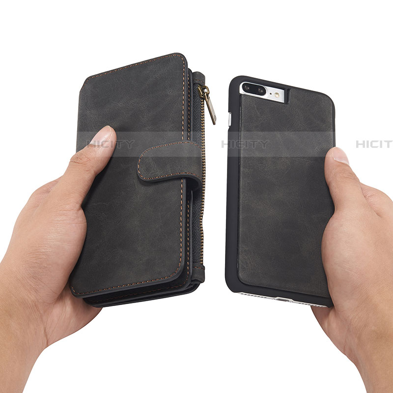 Handytasche Stand Schutzhülle Leder Hülle T02 für Apple iPhone 7 Plus