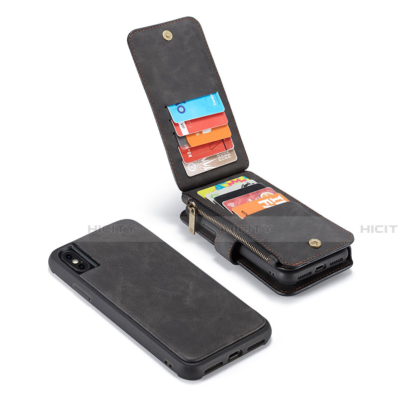 Handytasche Stand Schutzhülle Leder Hülle T02 für Apple iPhone Xs Max