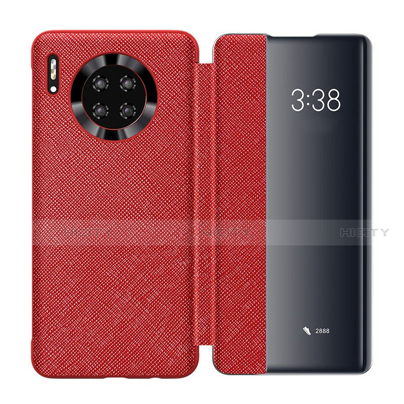 Handytasche Stand Schutzhülle Leder Hülle T02 für Huawei Mate 30 Pro 5G Rot