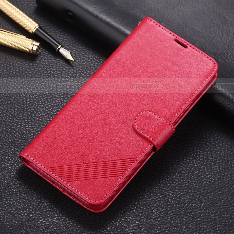 Handytasche Stand Schutzhülle Leder Hülle T02 für Oppo RX17 Pro Rot