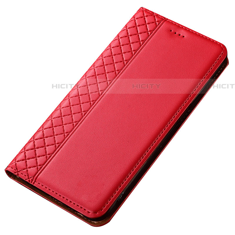 Handytasche Stand Schutzhülle Leder Hülle T02 für Samsung Galaxy A80 Rot