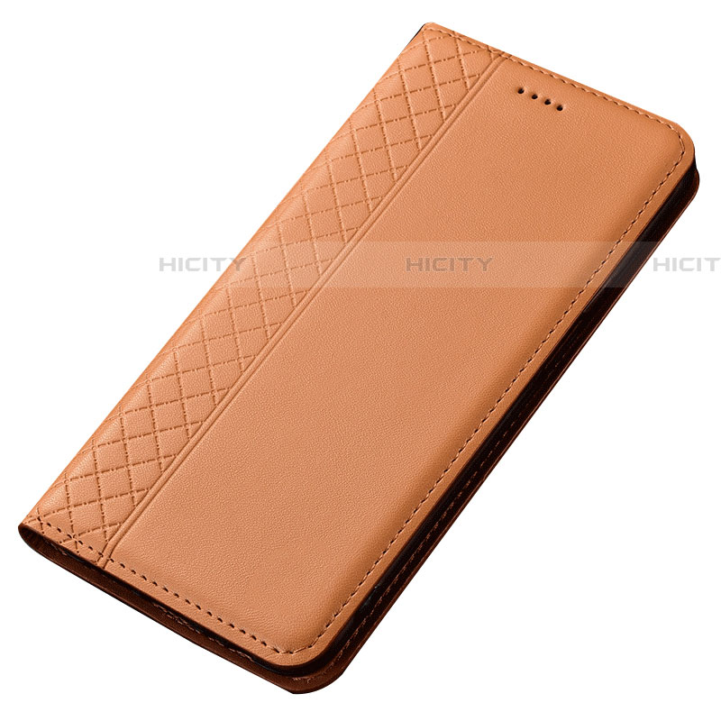 Handytasche Stand Schutzhülle Leder Hülle T02 für Samsung Galaxy A90 4G Orange