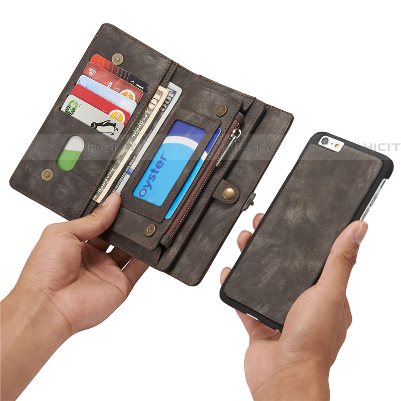 Handytasche Stand Schutzhülle Leder Hülle T03 für Apple iPhone 6 Plus