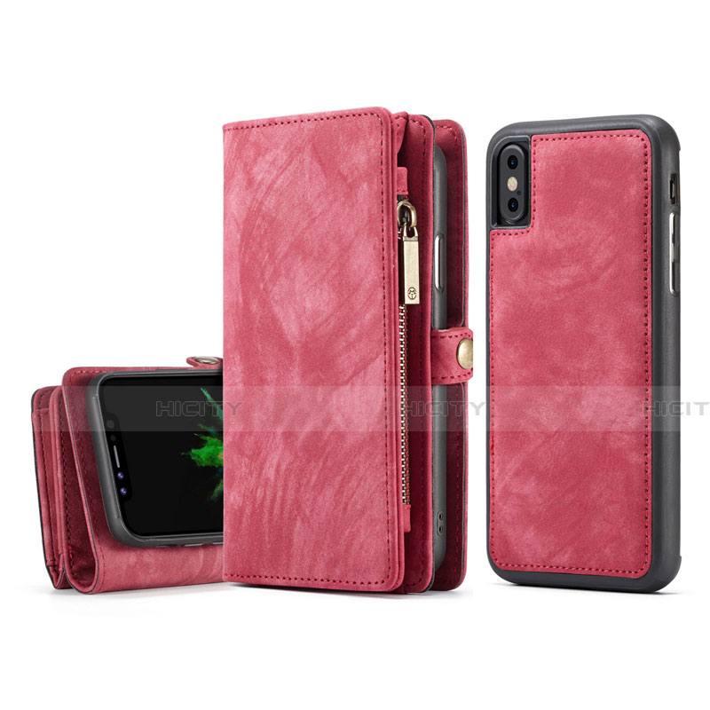 Handytasche Stand Schutzhülle Leder Hülle T03 für Apple iPhone Xs Max groß