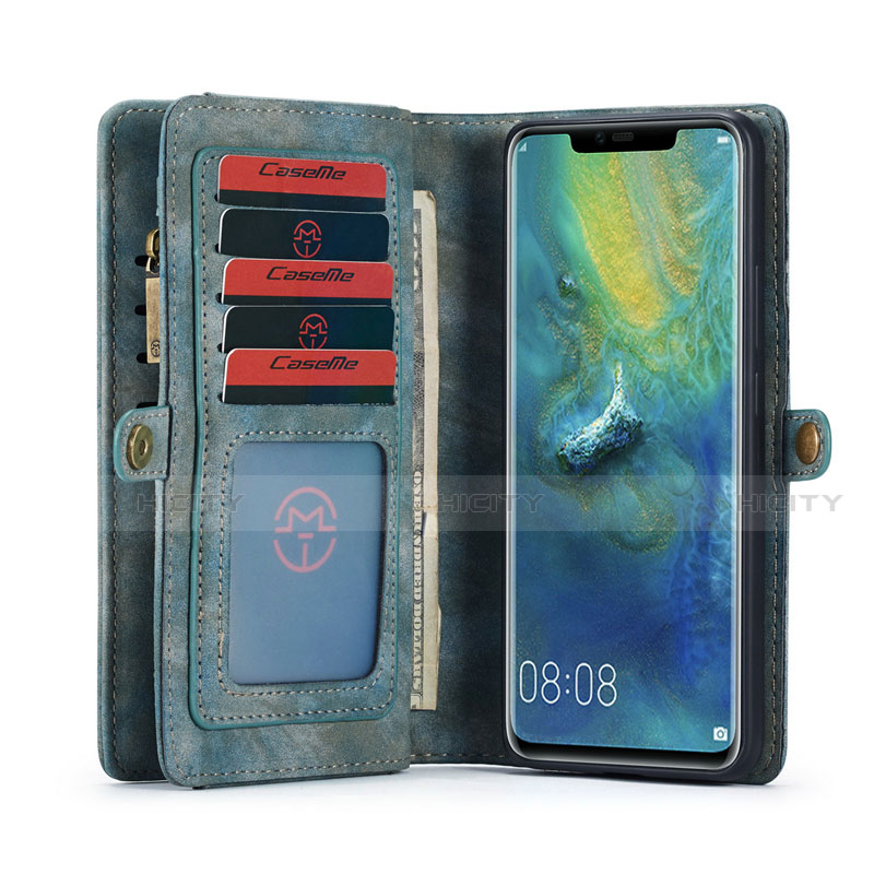 Handytasche Stand Schutzhülle Leder Hülle T03 für Huawei Mate 20 Pro