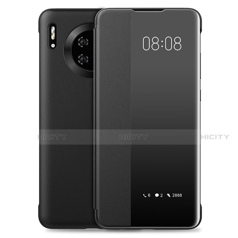 Handytasche Stand Schutzhülle Leder Hülle T03 für Huawei Mate 30 Pro Schwarz