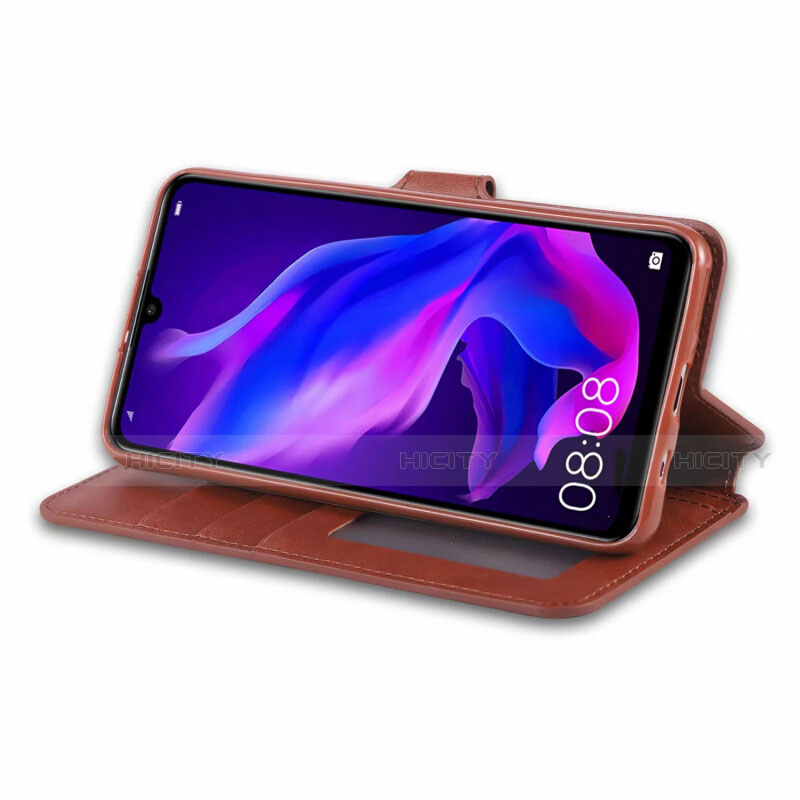 Handytasche Stand Schutzhülle Leder Hülle T03 für Huawei Nova 4e