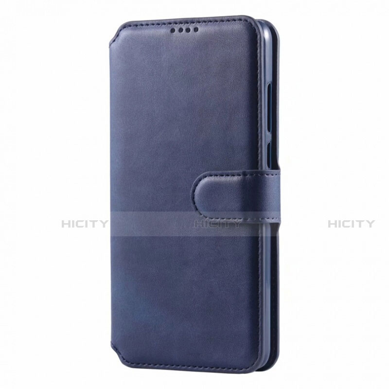 Handytasche Stand Schutzhülle Leder Hülle T03 für Huawei Nova 4e Blau