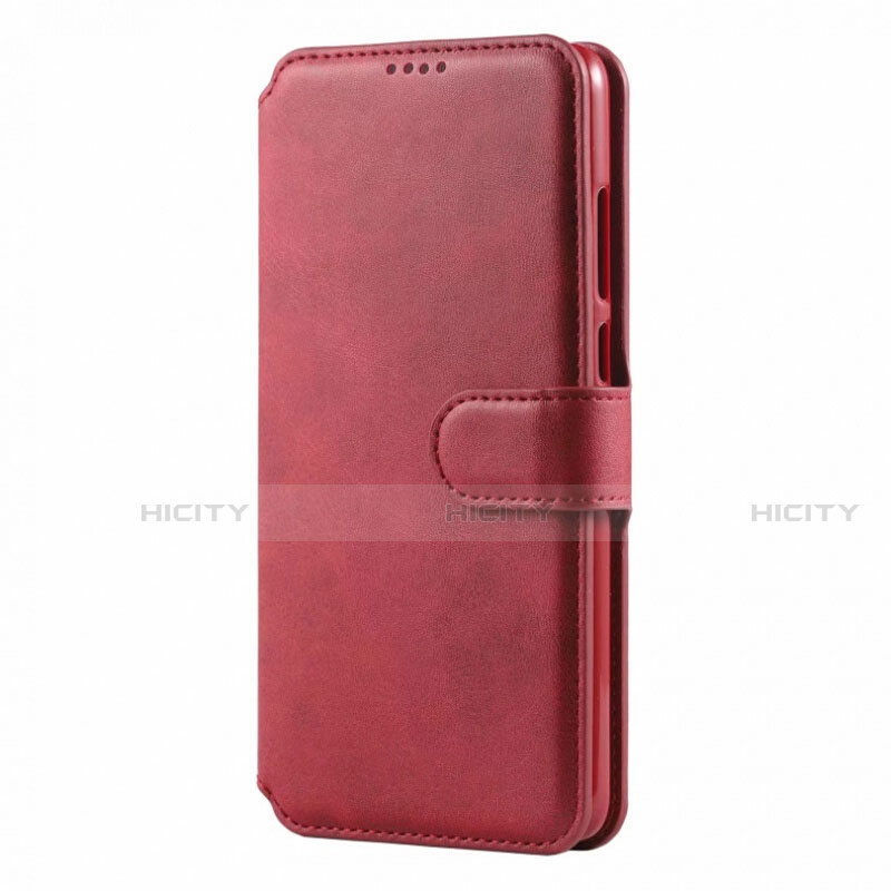 Handytasche Stand Schutzhülle Leder Hülle T03 für Huawei Nova 4e Rot