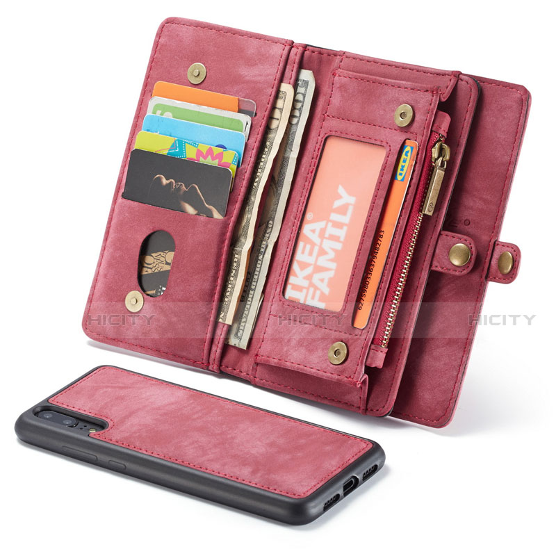 Handytasche Stand Schutzhülle Leder Hülle T03 für Huawei P20 Pro Rot