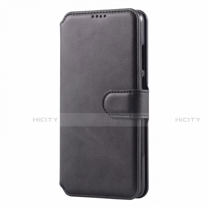 Handytasche Stand Schutzhülle Leder Hülle T03 für Huawei P30 Lite New Edition Schwarz