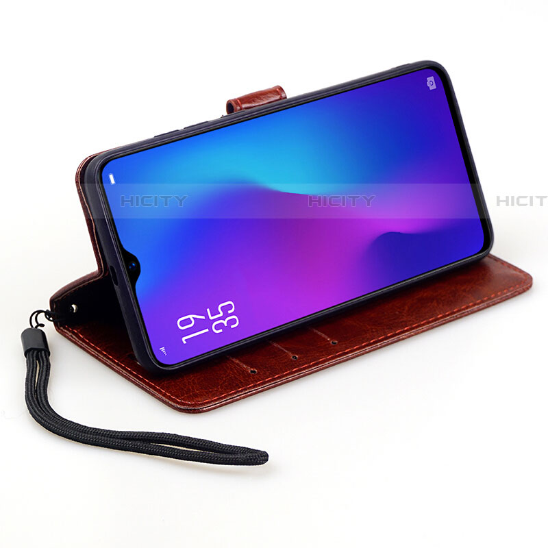 Handytasche Stand Schutzhülle Leder Hülle T03 für Oppo RX17 Pro groß