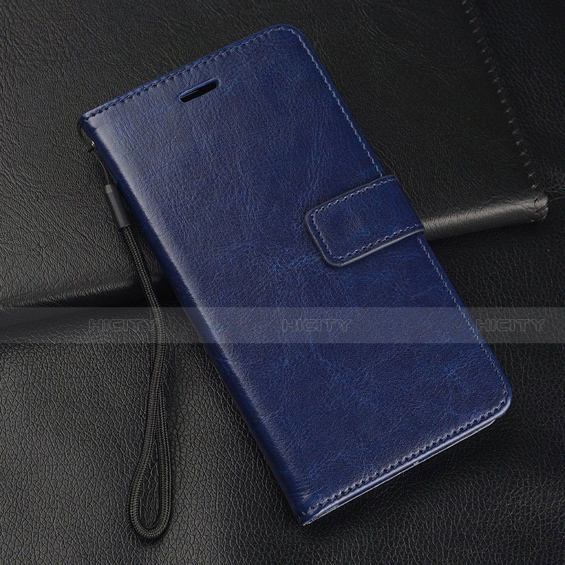 Handytasche Stand Schutzhülle Leder Hülle T04 für Huawei P30 Lite Blau