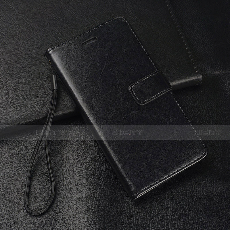 Handytasche Stand Schutzhülle Leder Hülle T04 für Huawei P30 Lite XL Schwarz