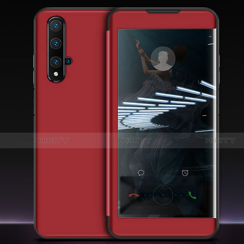 Handytasche Stand Schutzhülle Leder Hülle T05 für Huawei Honor 20S Rot