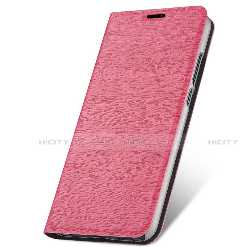 Handytasche Stand Schutzhülle Leder Hülle T05 für Huawei P30 Lite New Edition Rosa