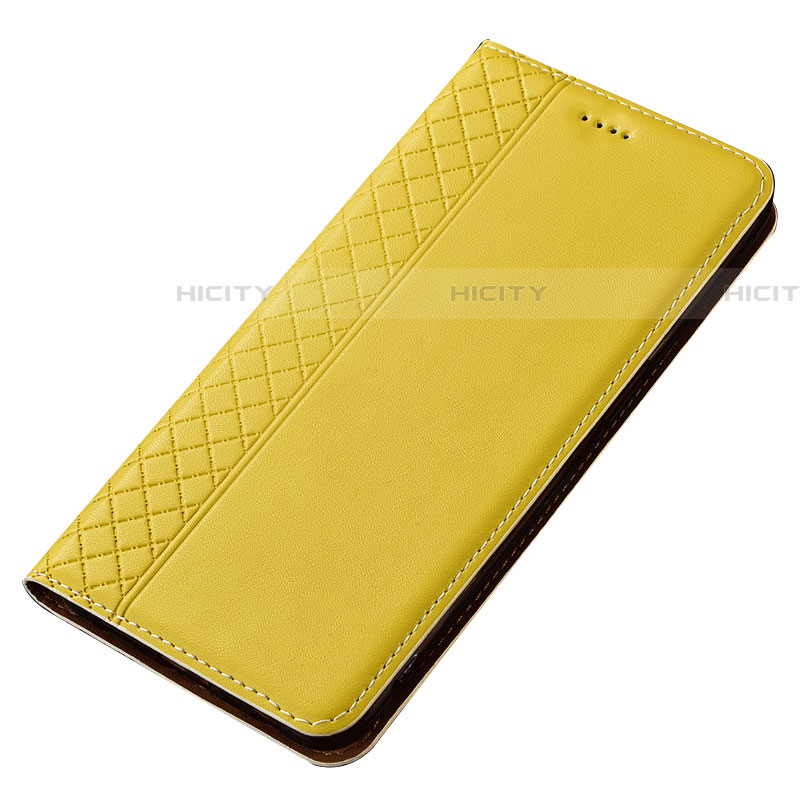 Handytasche Stand Schutzhülle Leder Hülle T05 für Samsung Galaxy A70S Gelb