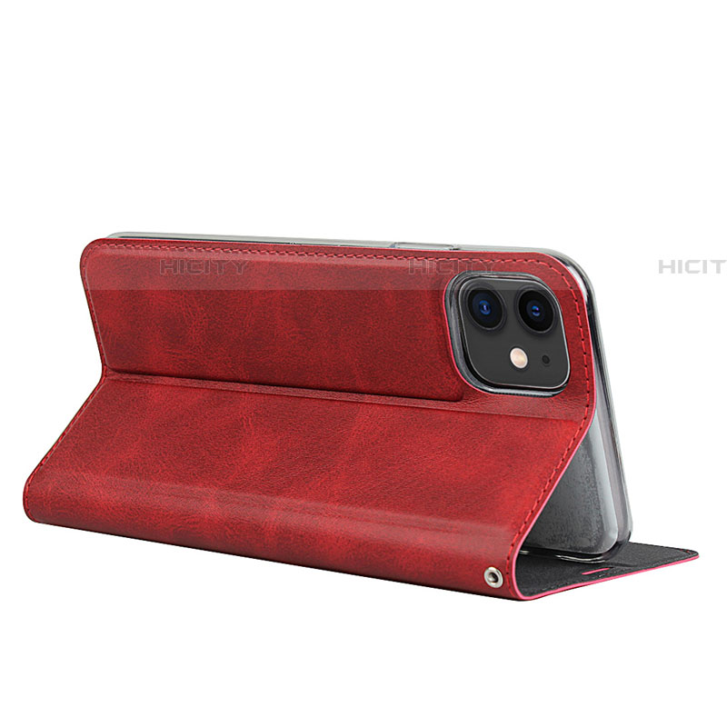 Handytasche Stand Schutzhülle Leder Hülle T06 für Apple iPhone 11 groß