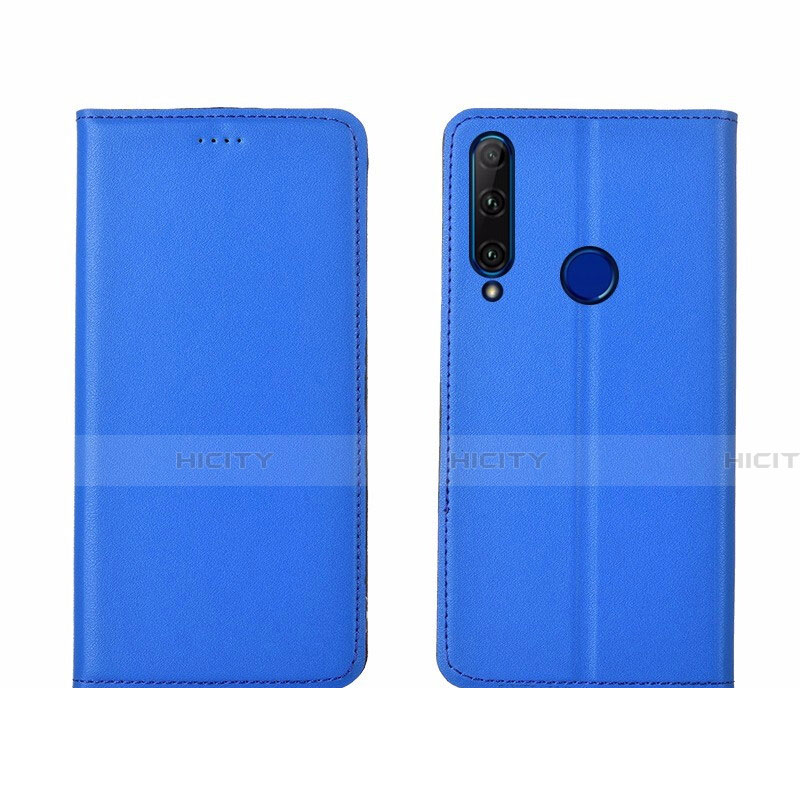 Handytasche Stand Schutzhülle Leder Hülle T06 für Huawei Honor 20E Blau