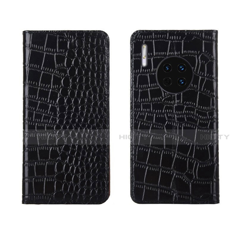 Handytasche Stand Schutzhülle Leder Hülle T06 für Huawei Mate 30 Pro 5G Schwarz Plus