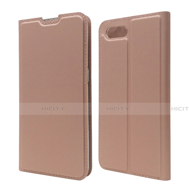 Handytasche Stand Schutzhülle Leder Hülle T06 für Oppo K1 Rosegold Plus