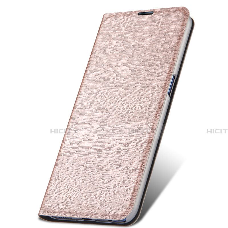 Handytasche Stand Schutzhülle Leder Hülle T06 für Oppo R17 Pro Rosegold