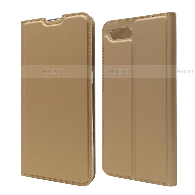 Handytasche Stand Schutzhülle Leder Hülle T06 für Oppo RX17 Neo Gold