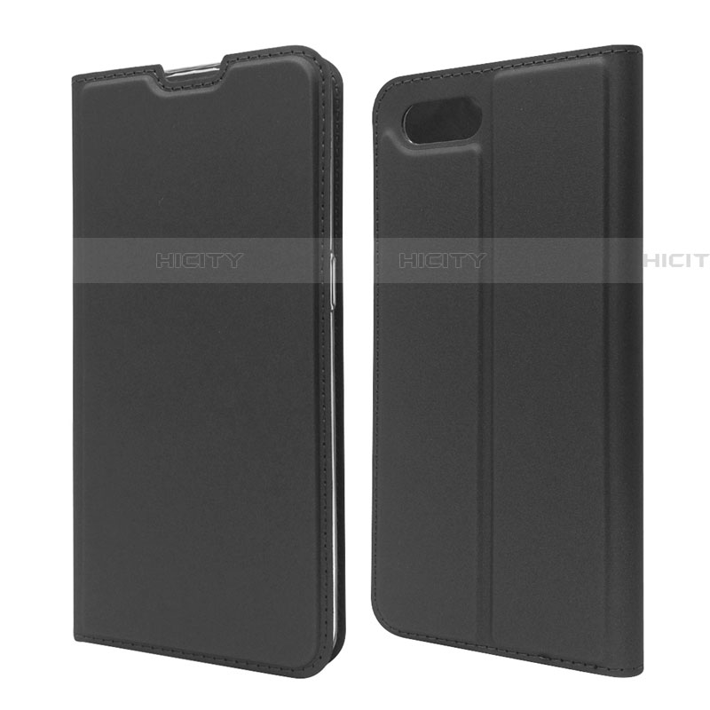 Handytasche Stand Schutzhülle Leder Hülle T06 für Oppo RX17 Neo Schwarz