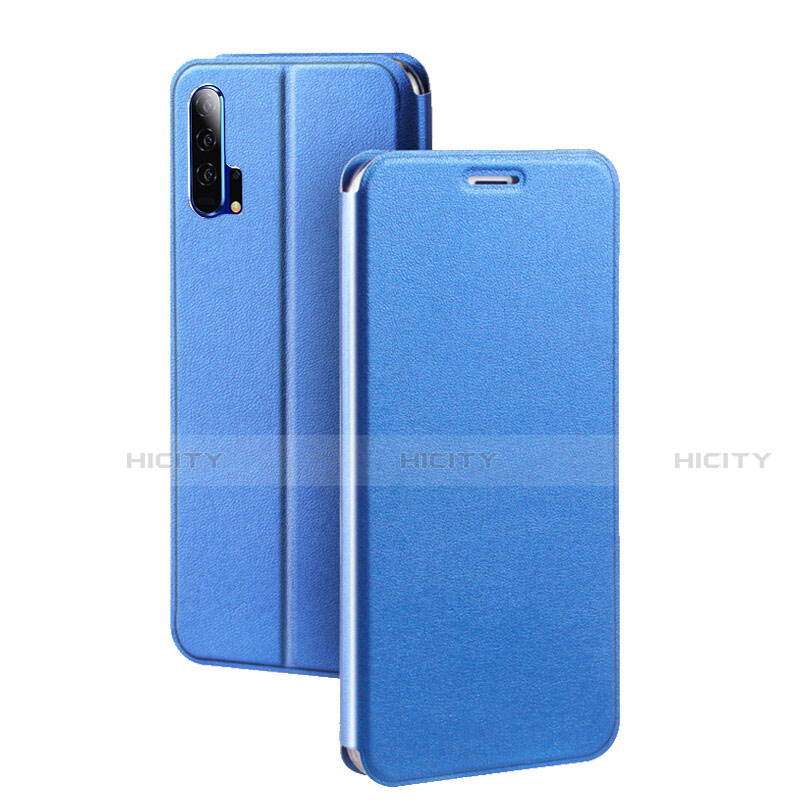 Handytasche Stand Schutzhülle Leder Hülle T07 für Huawei Honor 20 Pro Blau