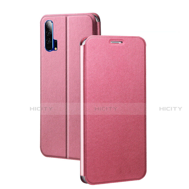 Handytasche Stand Schutzhülle Leder Hülle T07 für Huawei Honor 20 Pro Rosa Plus