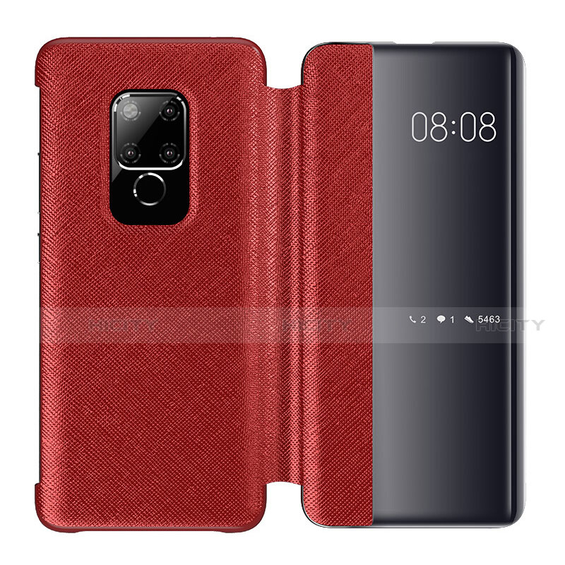 Handytasche Stand Schutzhülle Leder Hülle T07 für Huawei Mate 20 Rot