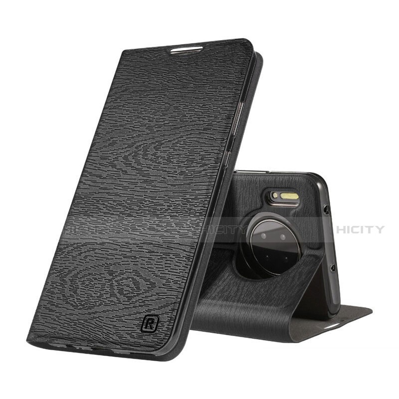 Handytasche Stand Schutzhülle Leder Hülle T07 für Huawei Mate 30 5G Schwarz