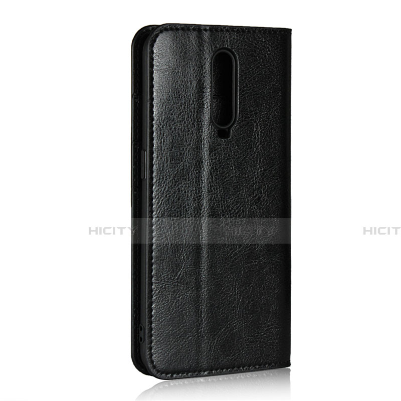 Handytasche Stand Schutzhülle Leder Hülle T07 für Oppo R17 Pro Schwarz