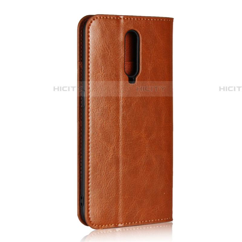 Handytasche Stand Schutzhülle Leder Hülle T07 für Oppo RX17 Pro Orange