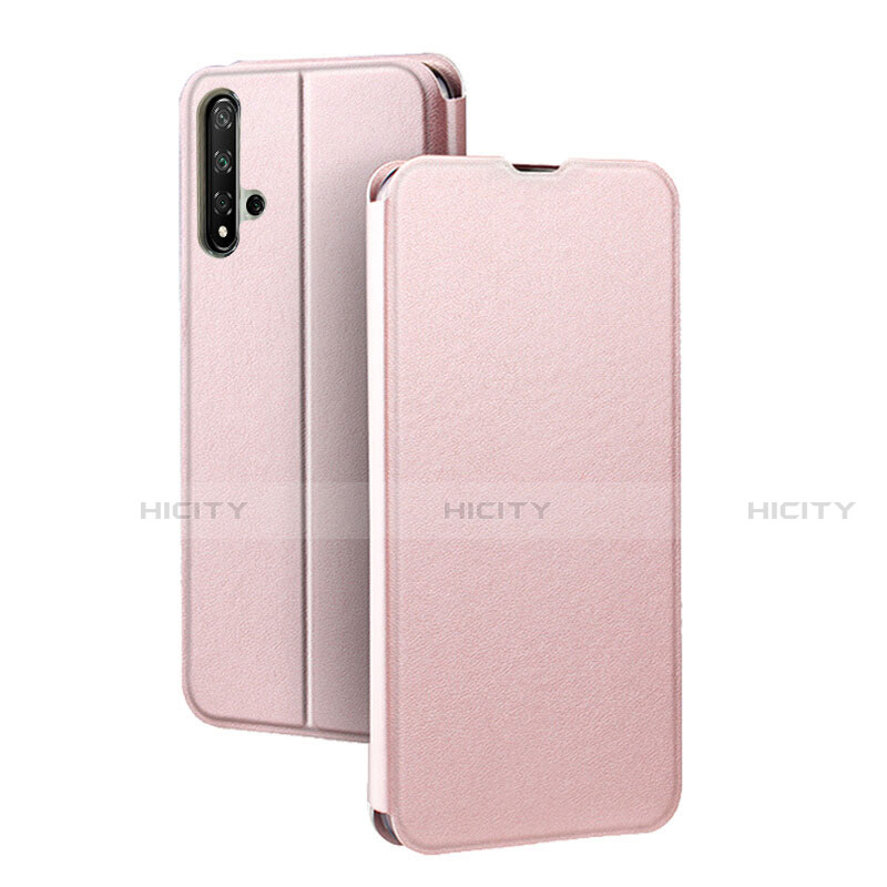 Handytasche Stand Schutzhülle Leder Hülle T08 für Huawei Honor 20 Rosegold