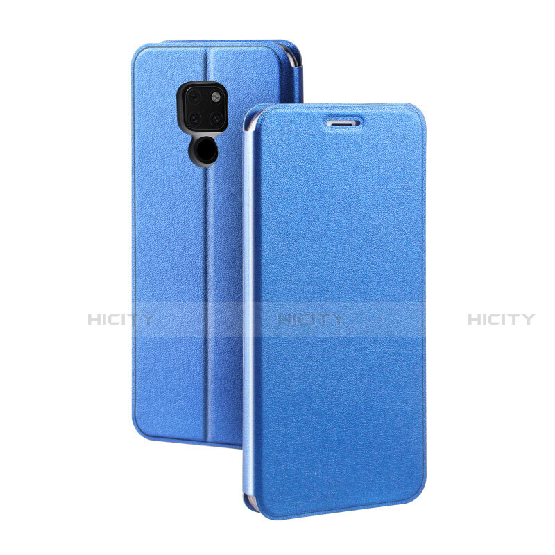 Handytasche Stand Schutzhülle Leder Hülle T08 für Huawei Mate 20 Blau