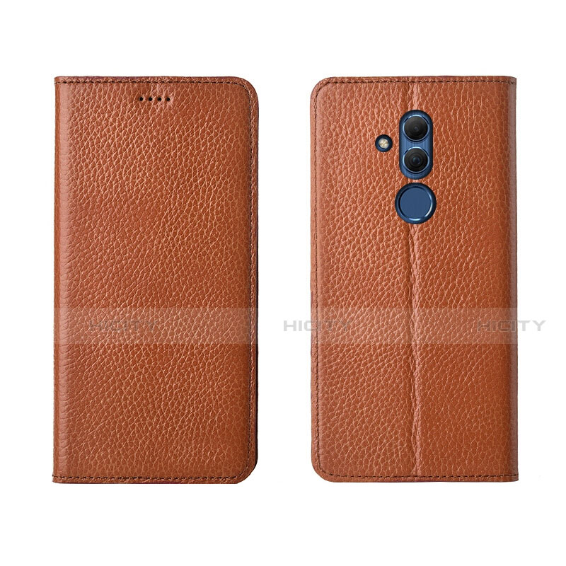 Handytasche Stand Schutzhülle Leder Hülle T08 für Huawei Mate 20 Lite Orange