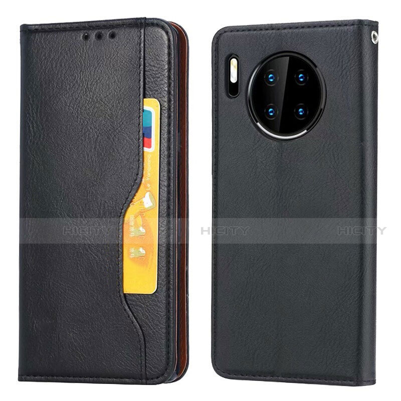 Handytasche Stand Schutzhülle Leder Hülle T08 für Huawei Mate 30 Pro Schwarz