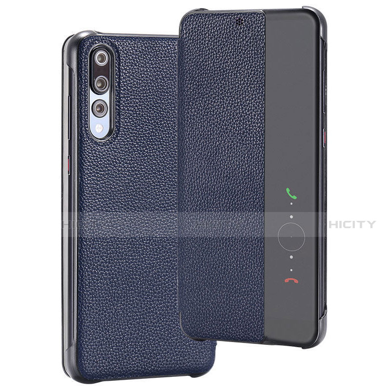 Handytasche Stand Schutzhülle Leder Hülle T08 für Huawei P20 Pro