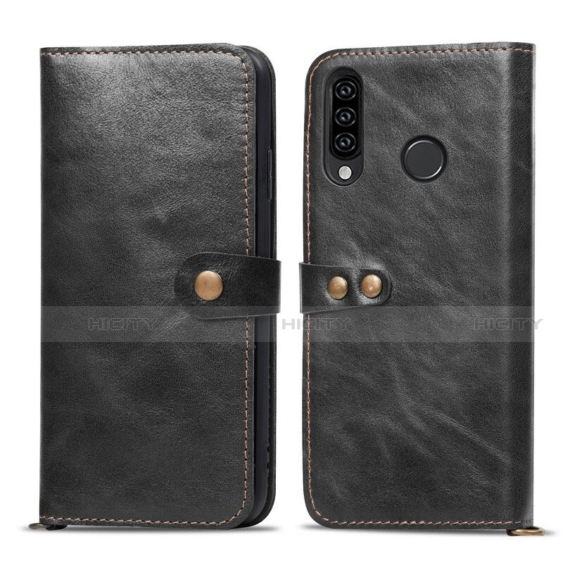 Handytasche Stand Schutzhülle Leder Hülle T08 für Huawei P30 Lite New Edition