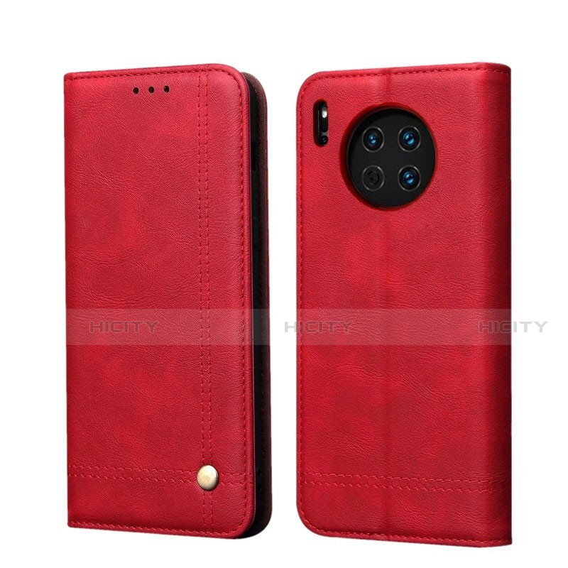 Handytasche Stand Schutzhülle Leder Hülle T09 für Huawei Mate 30 5G Rot Plus