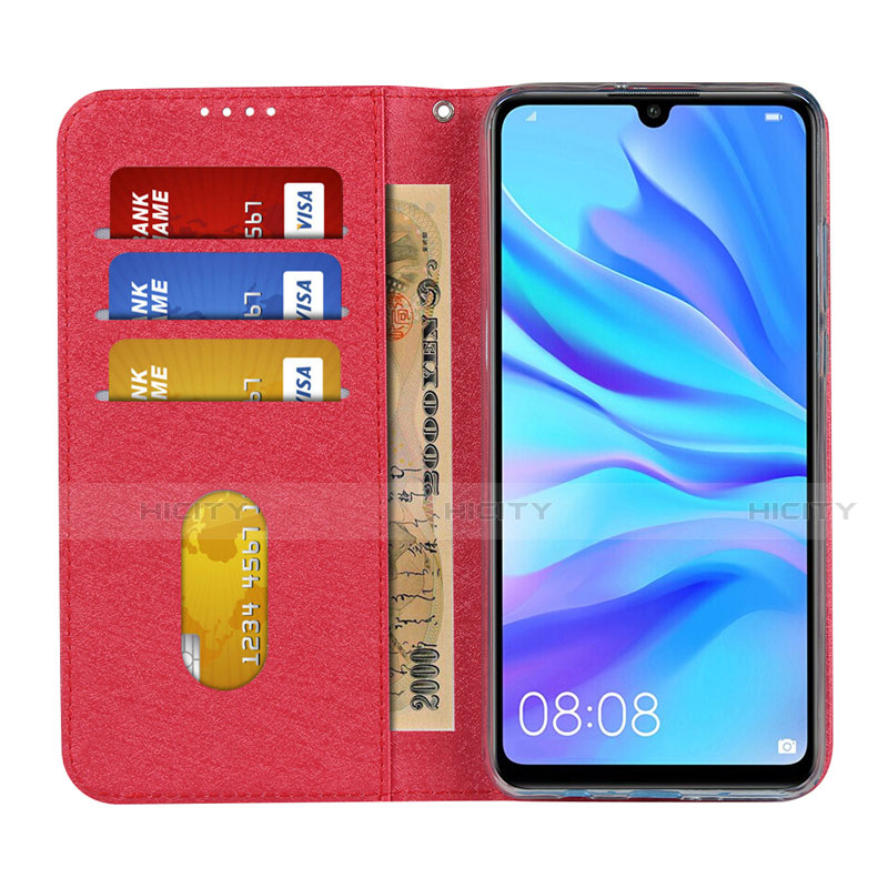 Handytasche Stand Schutzhülle Leder Hülle T09 für Huawei Nova 4e